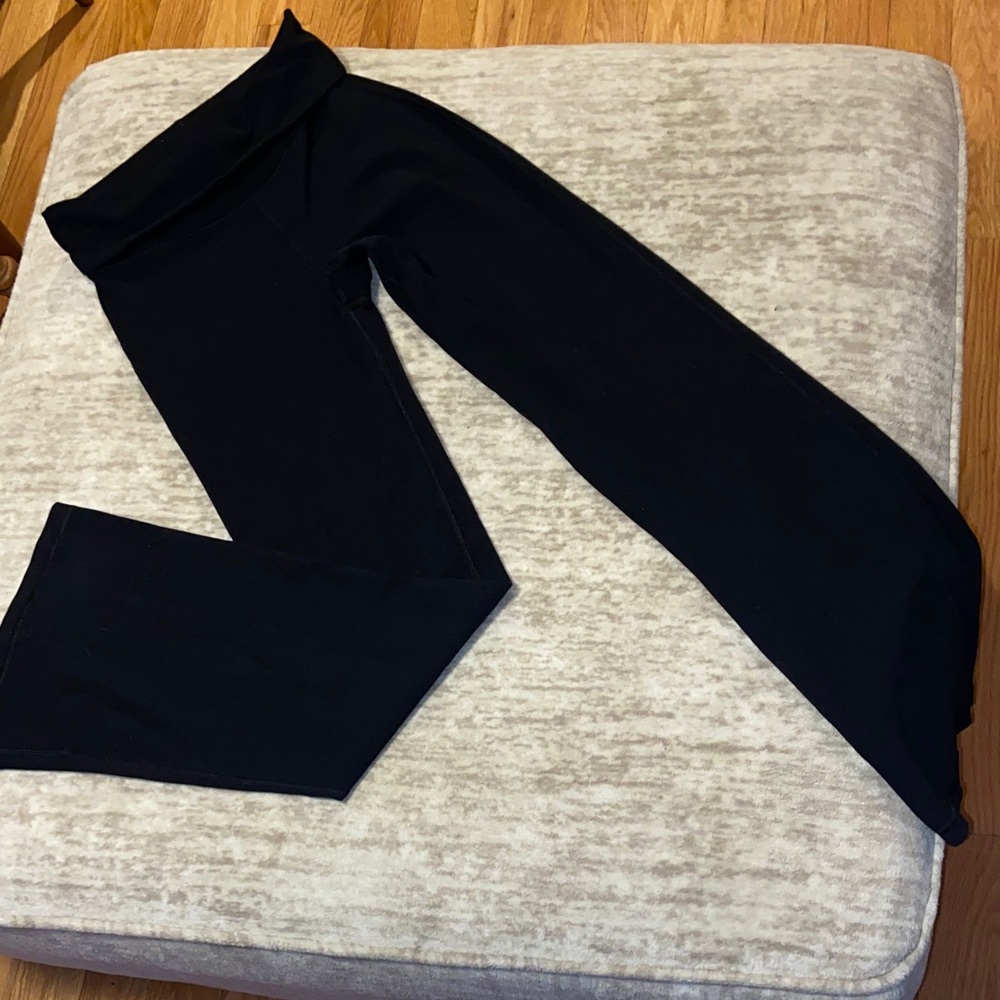 Aeropostale Black Wide-Leg Leggings